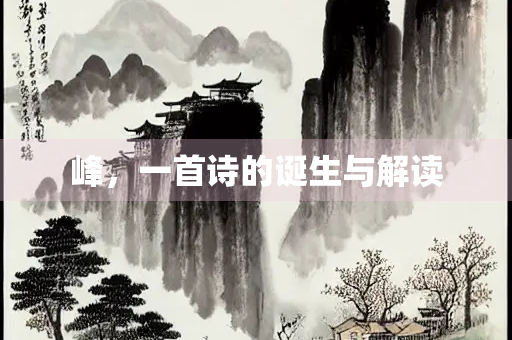峰，一首诗的诞生与解读