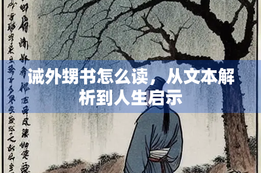 诫外甥书怎么读，从文本解析到人生启示