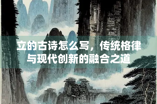 立的古诗怎么写，传统格律与现代创新的融合之道