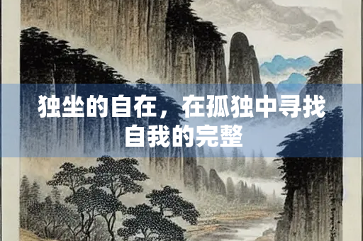 独坐的自在，在孤独中寻找自我的完整
