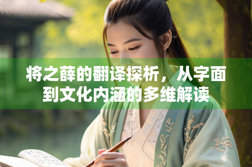 将之薛的翻译探析，从字面到文化内涵的多维解读