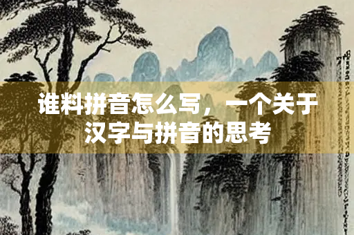 谁料拼音怎么写，一个关于汉字与拼音的思考