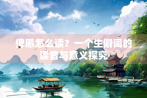 俾慝怎么读？一个生僻词的读音与意义探究