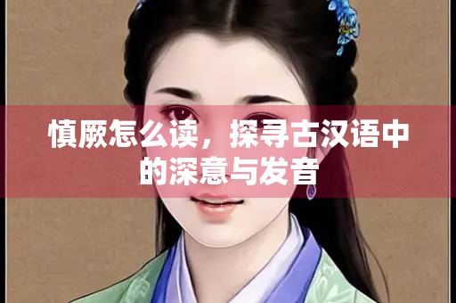慎厥怎么读，探寻古汉语中的深意与发音