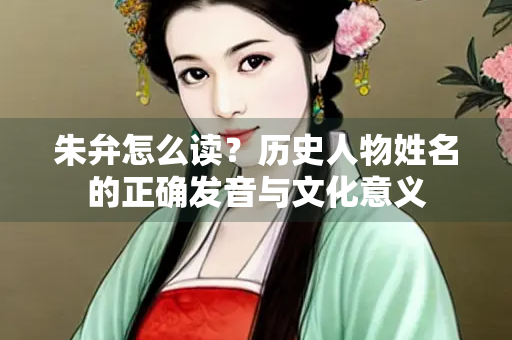 朱弁怎么读？历史人物姓名的正确发音与文化意义
