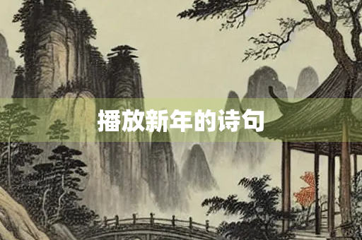 播放新年的诗句