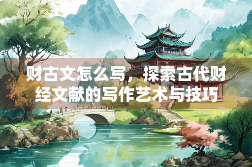 财古文怎么写，探索古代财经文献的写作艺术与技巧