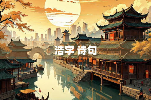 浩字 诗句