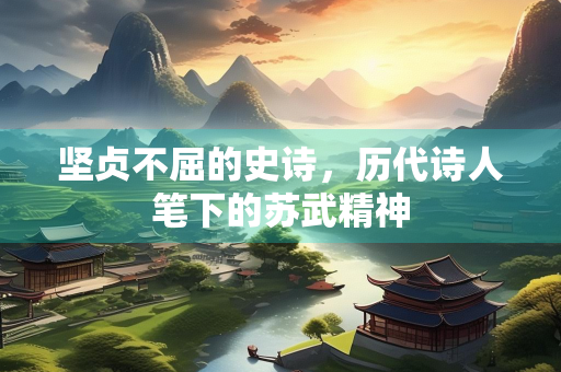 坚贞不屈的史诗，历代诗人笔下的苏武精神