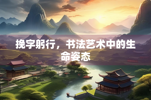 挽字躬行，书法艺术中的生命姿态