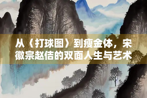 从〈打球图〉到瘦金体，宋徽宗赵佶的双面人生与艺术救赎