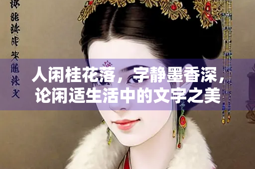 人闲桂花落，字静墨香深，论闲适生活中的文字之美