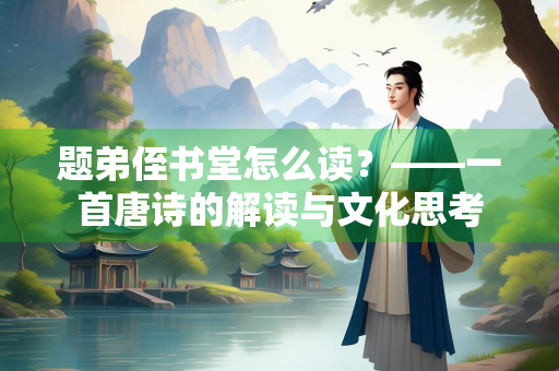 题弟侄书堂怎么读？——一首唐诗的解读与文化思考
