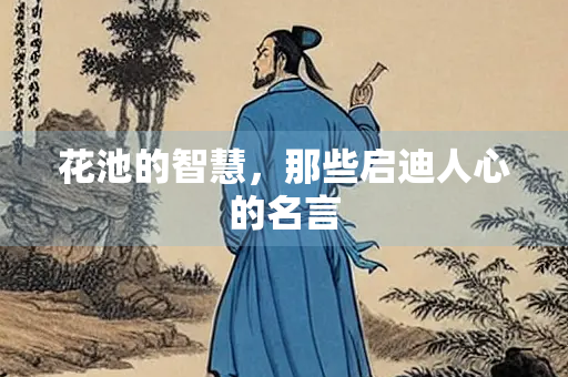 花池的智慧，那些启迪人心的名言