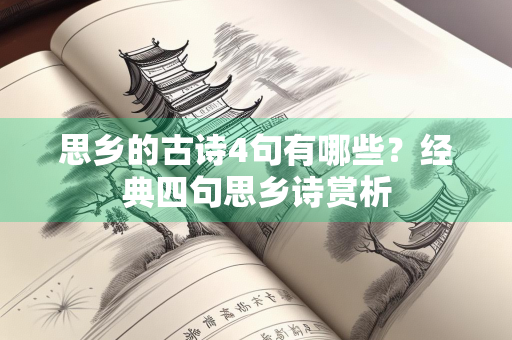 思乡的古诗4句有哪些？经典四句思乡诗赏析
