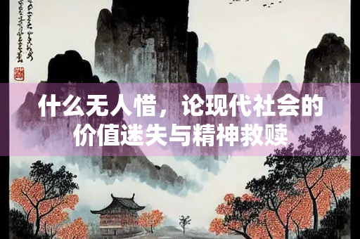 什么无人惜，论现代社会的价值迷失与精神救赎