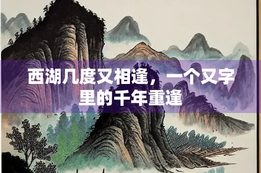 西湖几度又相逢，一个又字里的千年重逢