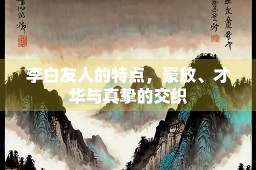 李白友人的特点，豪放、才华与真挚的交织