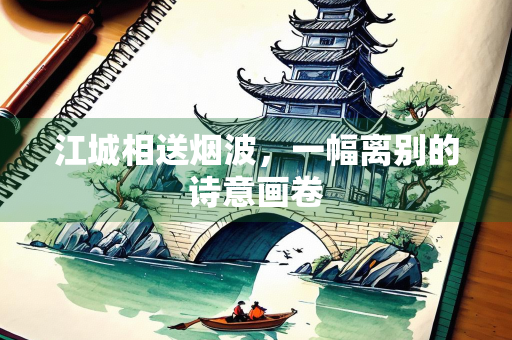 江城相送烟波，一幅离别的诗意画卷