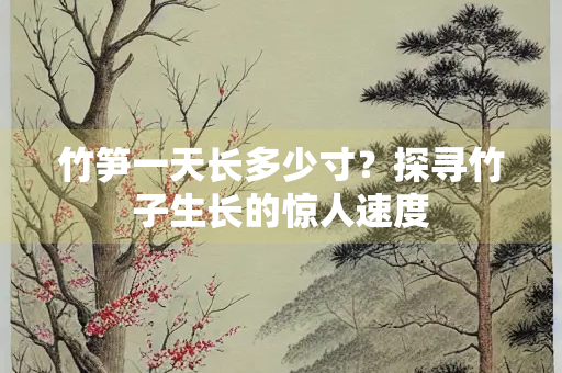 竹笋一天长多少寸？探寻竹子生长的惊人速度