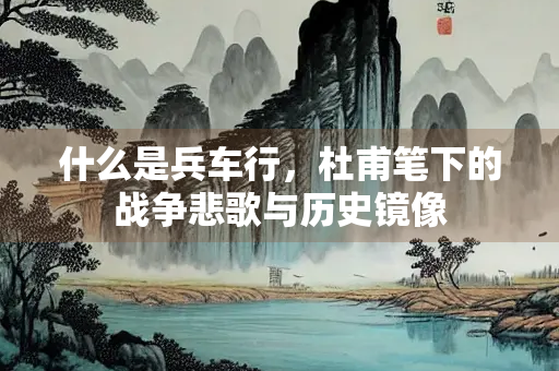 什么是兵车行，杜甫笔下的战争悲歌与历史镜像