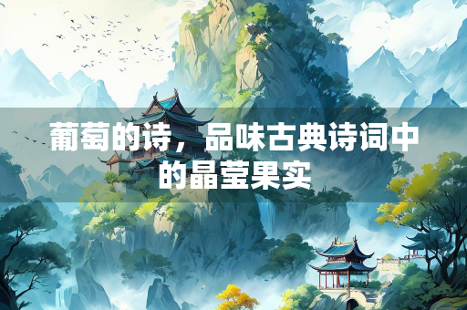 葡萄的诗，品味古典诗词中的晶莹果实