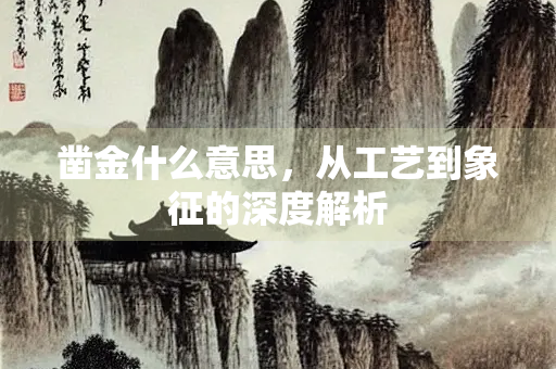 凿金什么意思，从工艺到象征的深度解析