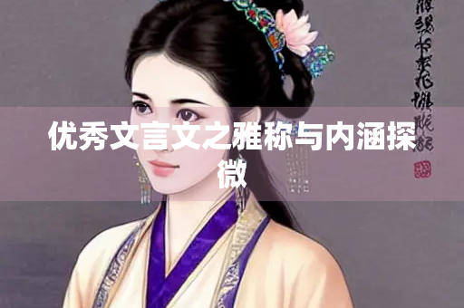 优秀文言文之雅称与内涵探微
