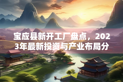 宝应县新开工厂盘点，2023年最新投资与产业布局分析