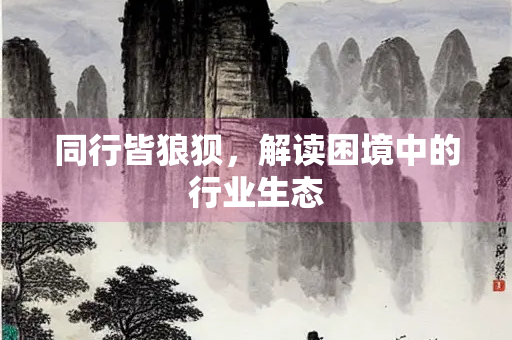 同行皆狼狈，解读困境中的行业生态