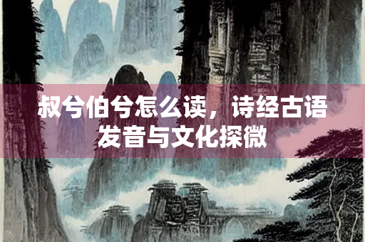 叔兮伯兮怎么读，诗经古语发音与文化探微