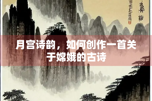 月宫诗韵，如何创作一首关于嫦娥的古诗