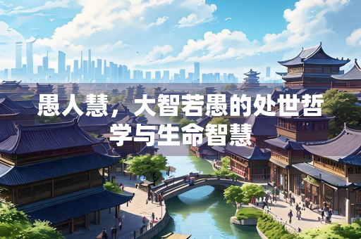 愚人慧，大智若愚的处世哲学与生命智慧