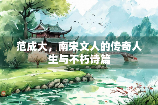 范成大，南宋文人的传奇人生与不朽诗篇