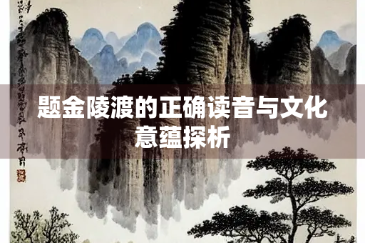 题金陵渡的正确读音与文化意蕴探析