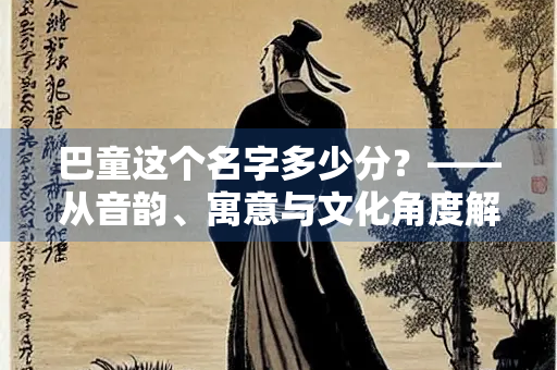 巴童这个名字多少分？——从音韵、寓意与文化角度解析