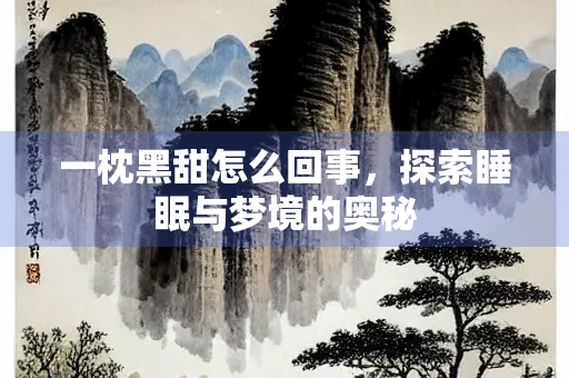 一枕黑甜怎么回事，探索睡眠与梦境的奥秘