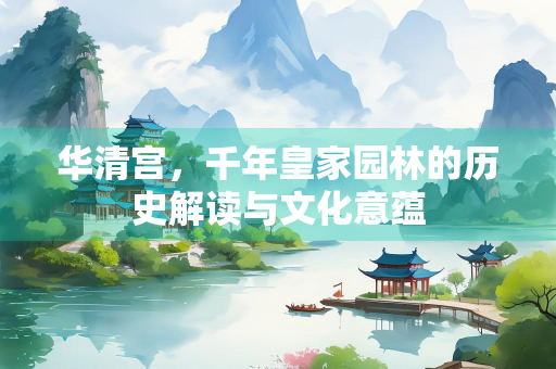 华清宫，千年皇家园林的历史解读与文化意蕴