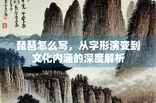 琵琶怎么写，从字形演变到文化内涵的深度解析