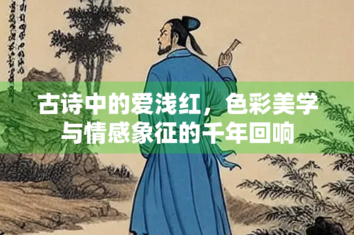 古诗中的爱浅红，色彩美学与情感象征的千年回响