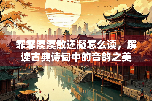 霏霏漠漠散还凝怎么读，解读古典诗词中的音韵之美