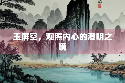 玉屏空，观照内心的澄明之境
