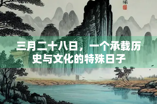 三月二十八日，一个承载历史与文化的特殊日子