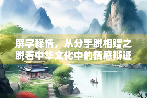 解字释情，从分手脱相赠之脱看中华文化中的情感辩证法