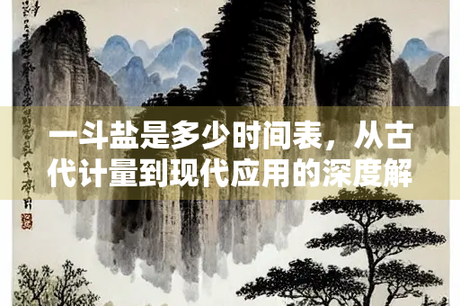 一斗盐是多少时间表，从古代计量到现代应用的深度解析