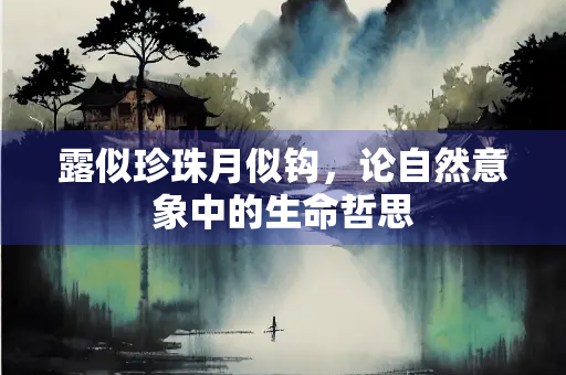 露似珍珠月似钩，论自然意象中的生命哲思