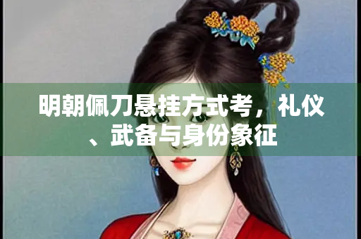 明朝佩刀悬挂方式考，礼仪、武备与身份象征