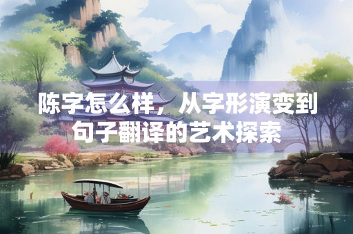 陈字怎么样，从字形演变到句子翻译的艺术探索