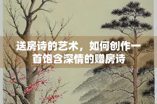送房诗的艺术，如何创作一首饱含深情的赠房诗