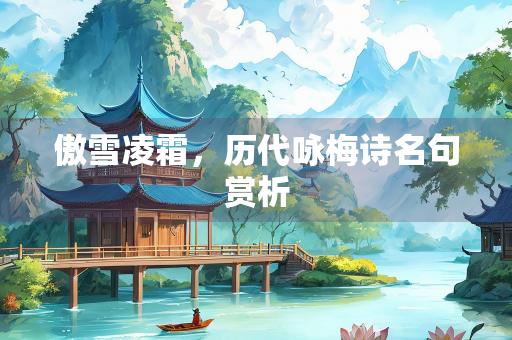 傲雪凌霜，历代咏梅诗名句赏析